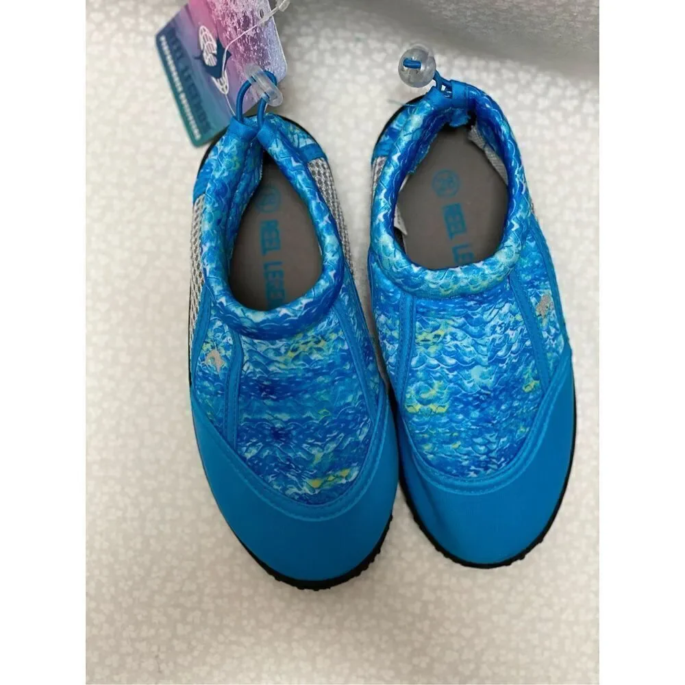 Reel Legends Girl’s Size 10 Blue Oceania K Water Shoes Aqua